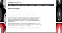 Desktop Screenshot of billigabatterier.com